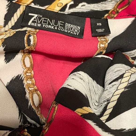 Ny &co pink zebra blouse - Picture 6 of 7